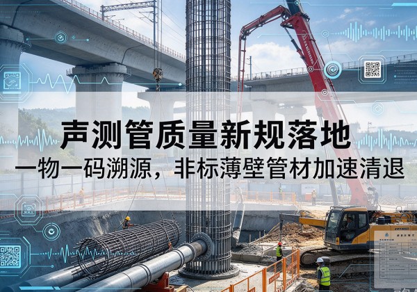 松山声测管质量新规落地，一物一码溯源，非标薄壁管材加速清退